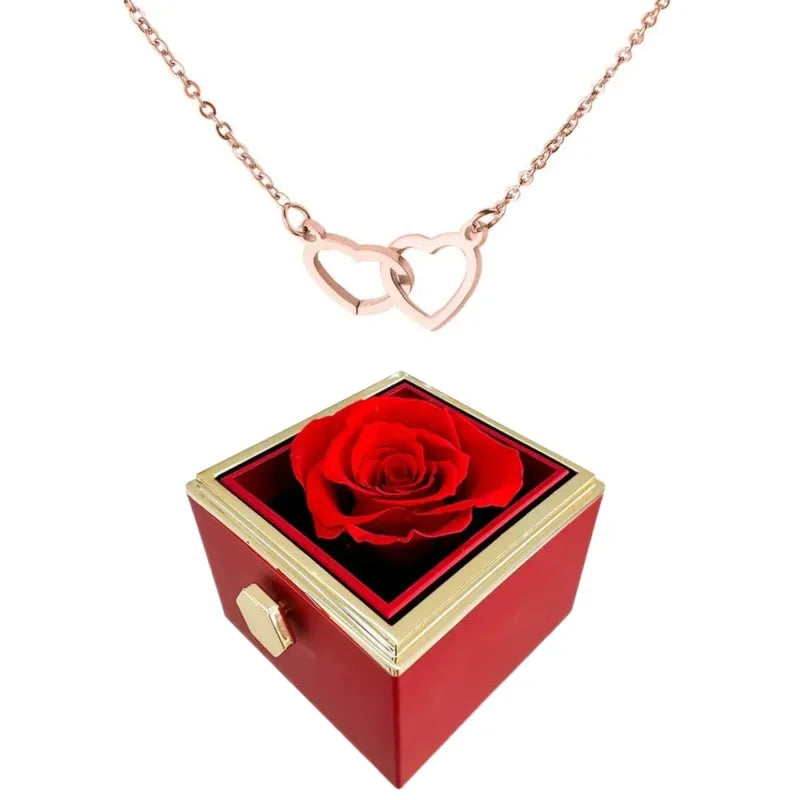 Preserved rose Rose gold plated